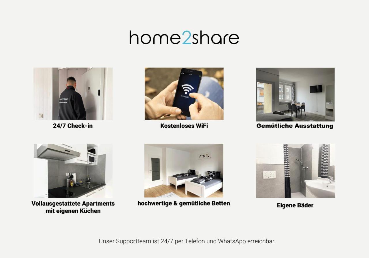 Zentrale Studios Fur Monteure I Home2Share 오스나브루크 외부 사진